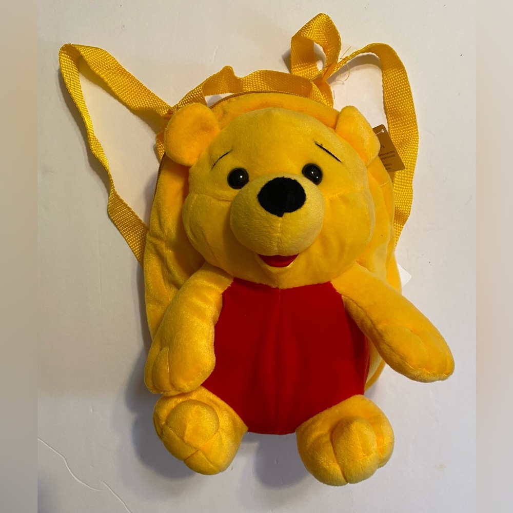 Yellow Bear  Plush Stuffed Animal Toddler Backpack Harness Safety Leash